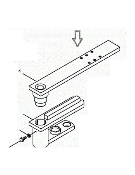 Bielle fixe pour moteur CAME FROG