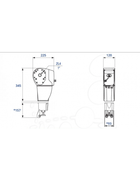 Moteur seul porte de garage industrielle - CAME - C-BX