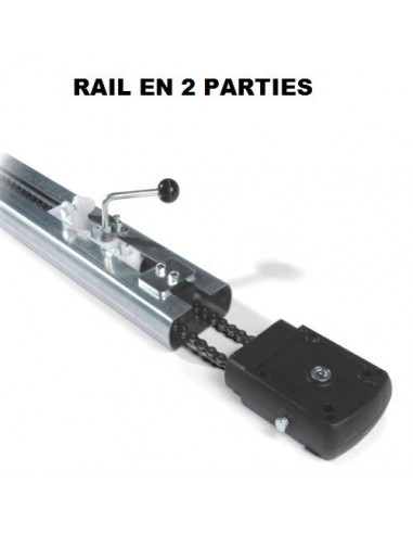 Guide a chaine en 2 parties pour moteur de porte de garage